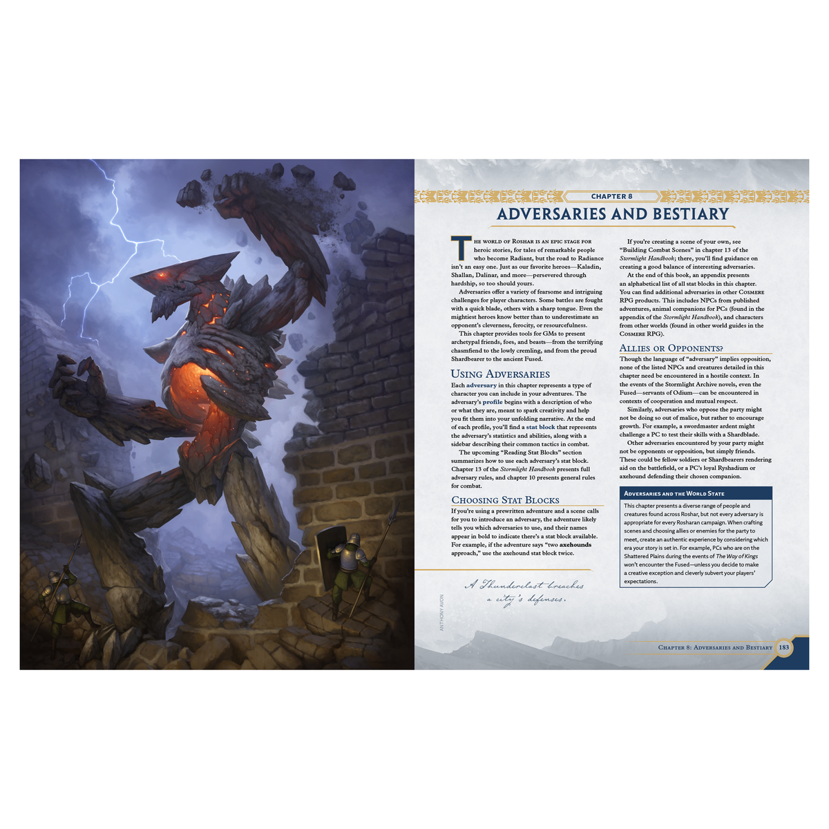 Adversaries and Bestiary Chapter 8 intro
